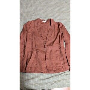 Eileen Fisher Shaped Organic Linen Blazer Jacket
